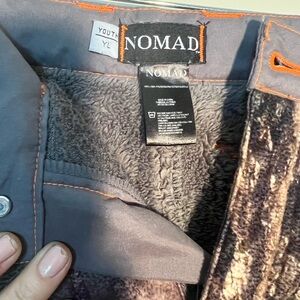 Nomad fleece lined hunting pants youth large